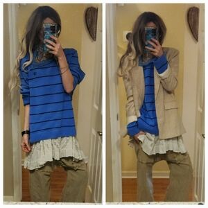 Beautiful Vintage (?) Chaps Nautical Stripe Sweater